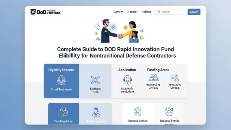 Complete Guide to DoD Rapid Innovation Fund Eligibility for Nontraditional Defense Contractors