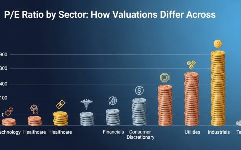 Sector-wise P/E ratio comparison chart
