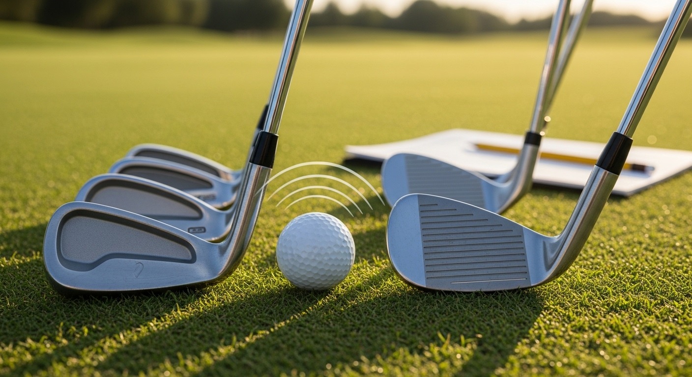 Golfer using high-launch driver during tee shot.