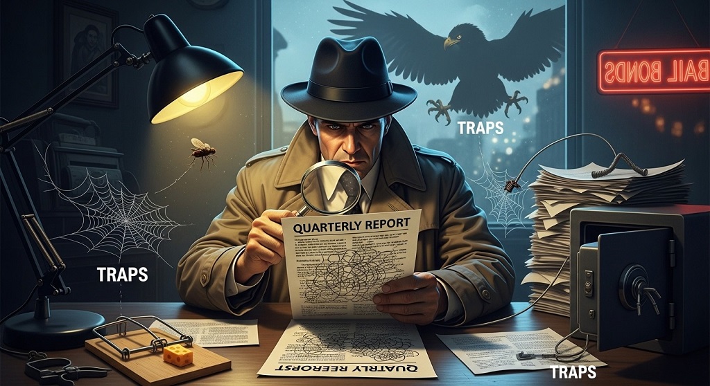 Business owner reviewing cash flow and financial reports